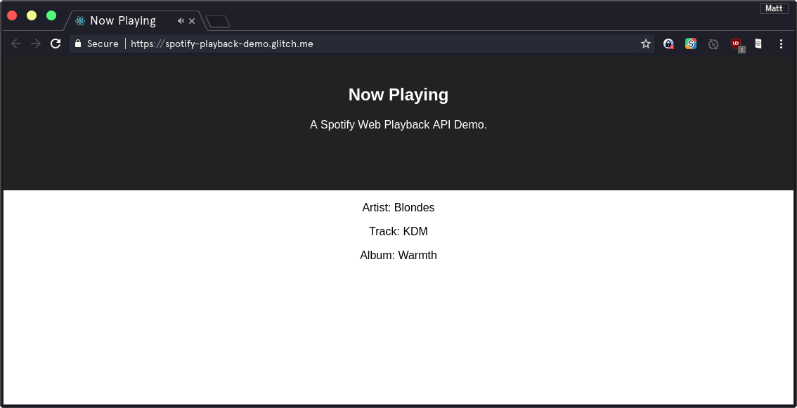 GitHub - spotify/spotify-web-playback-sdk-example: React based