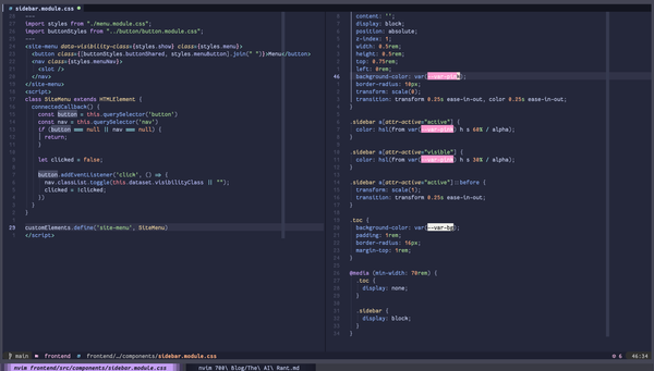 The Neovim post